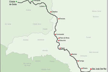 Picada de Goiás, estrada real do século dezoito de minas para goiás para escoar minérios